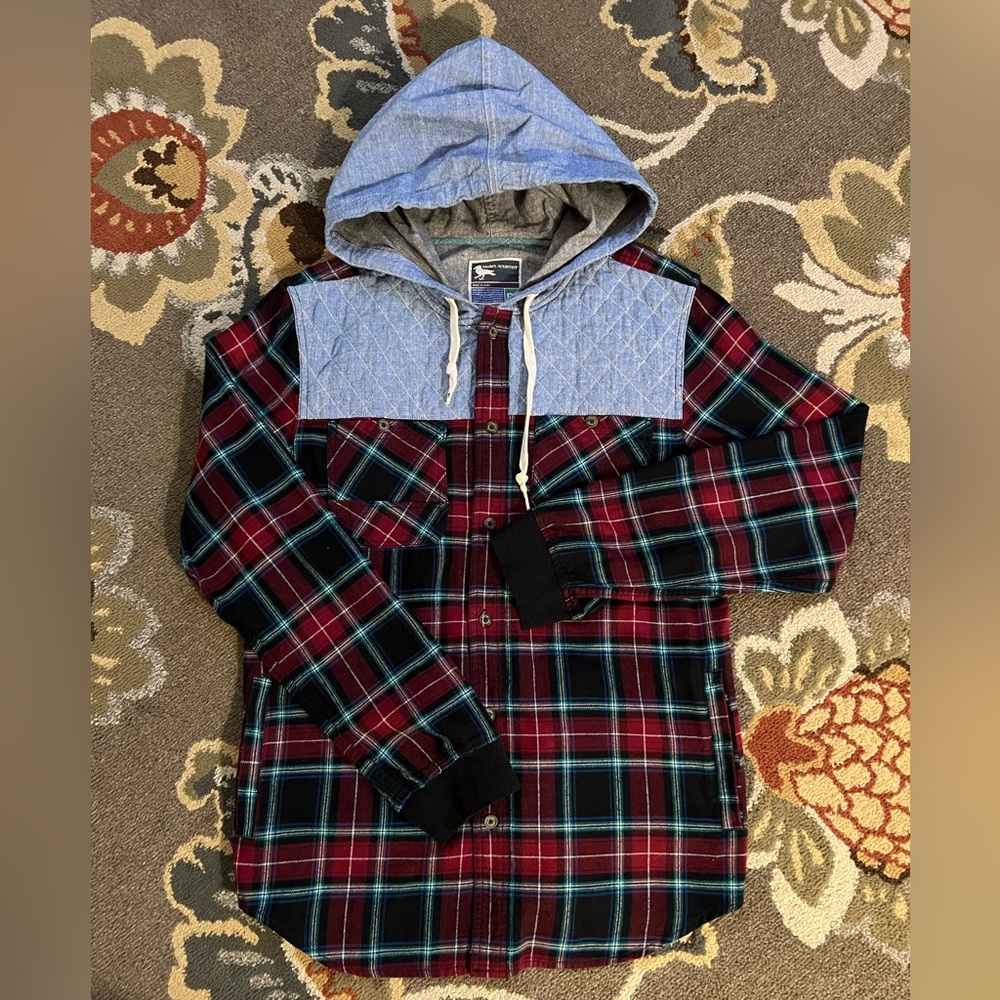 Modern Amusement Flannel Hoodie